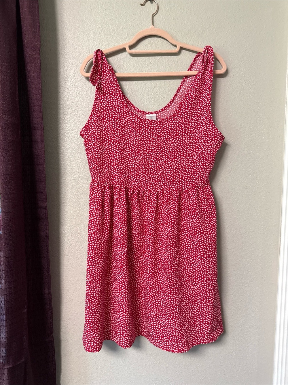 #797 Boutique Shoulder Tie Summer Dress Size Medium